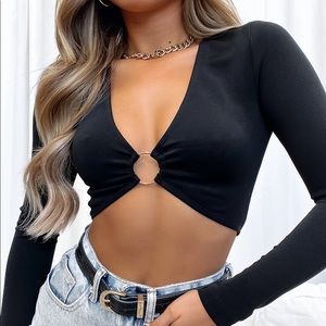 WFB closing in long sleeve top